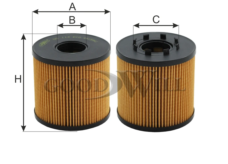 OG 114 ECO GOODWILL Масляный фильтр (фото 4)