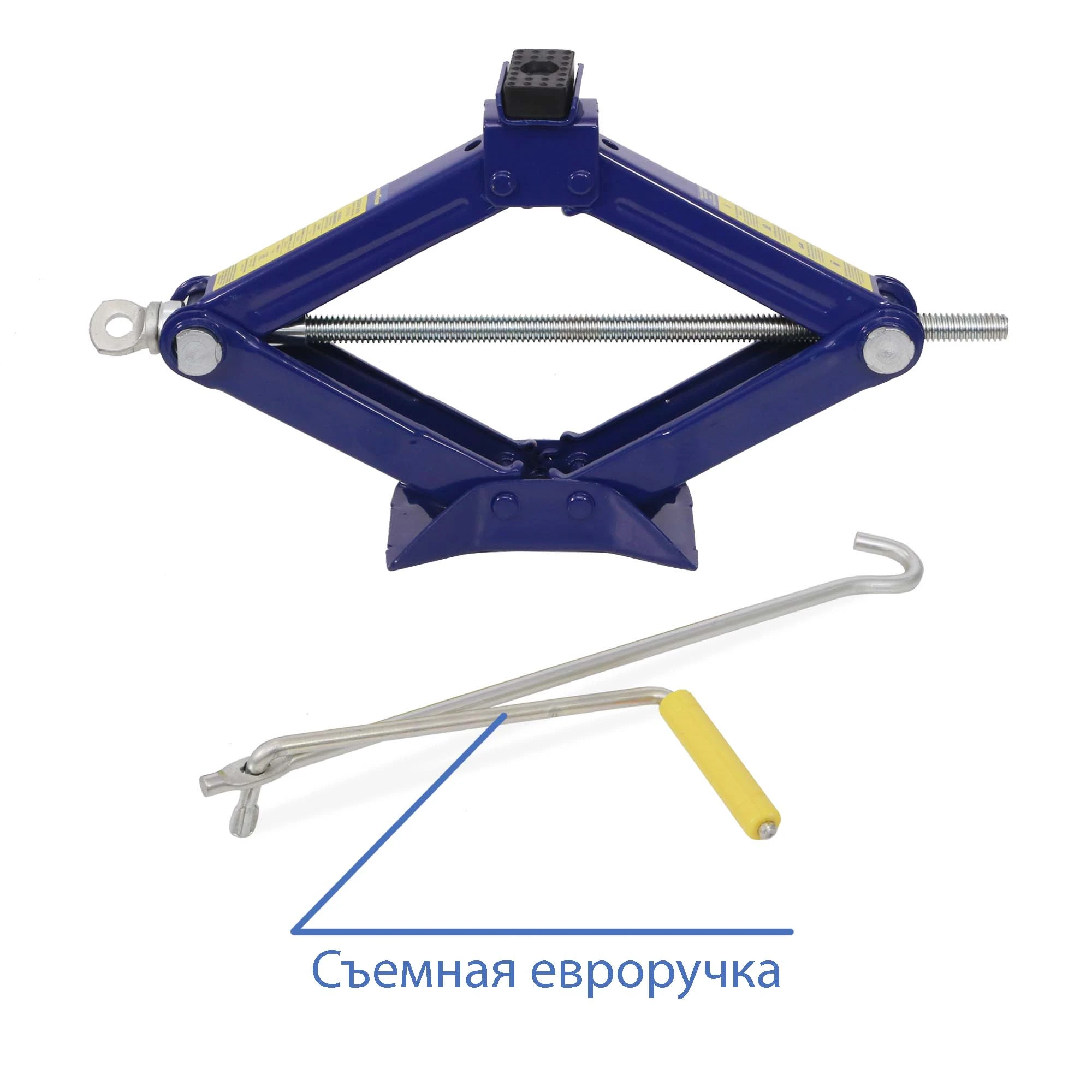 GY000911 GOODYEAR Домкрат ромбический универсальный gy-sj-02 1,5 т 100-385 мм со съемной ручкой (фото 4)