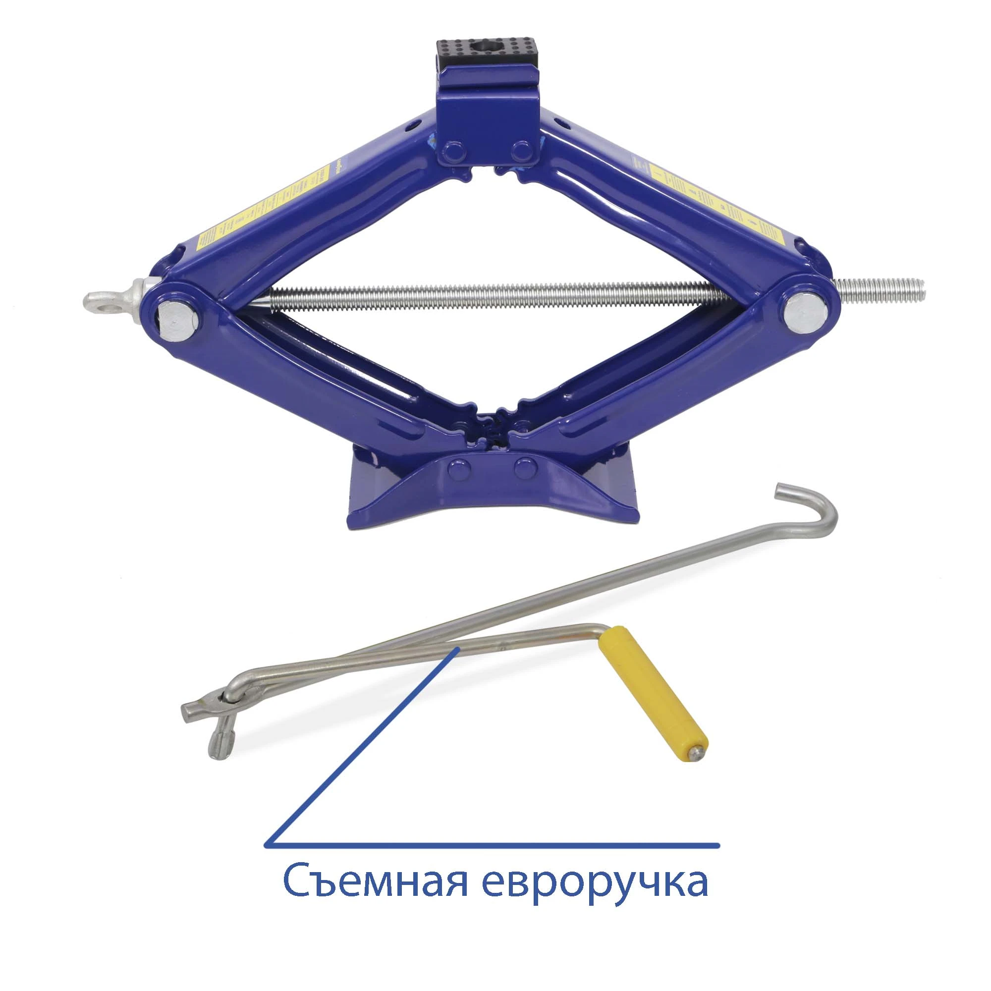 GY000912 GOODYEAR Домкрат ромбический универсальный gy-sj-03 2 т 100-410 мм со съемной ручкой (фото 3)