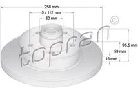 103 264 TOPRAN Тормозной диск (фото 2)