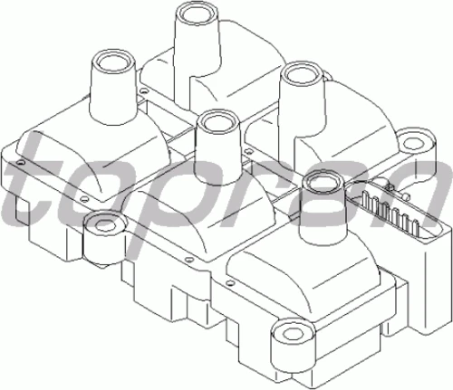 111 362 TOPRAN Катушка зажигания (фото 2)