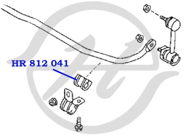 HR812029 HANSE Hr 812 029 - втулка заднего стабилизатора (фото 2)