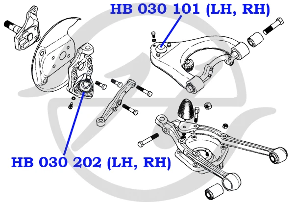 HB010205 HANSE Hb 010 205 - опора шаровая, лв/пр. ваз 2108-10 (фото 2)