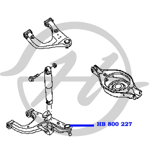 HB 800 225 HANSE - опора шаровая, лев/прав. (фото 3)