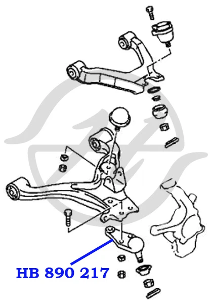 HB890215 HANSE (hb890215) шаровая опора (фото 2)