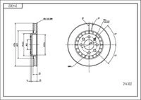 214 302 Hart Тормозной диск (фото 2)