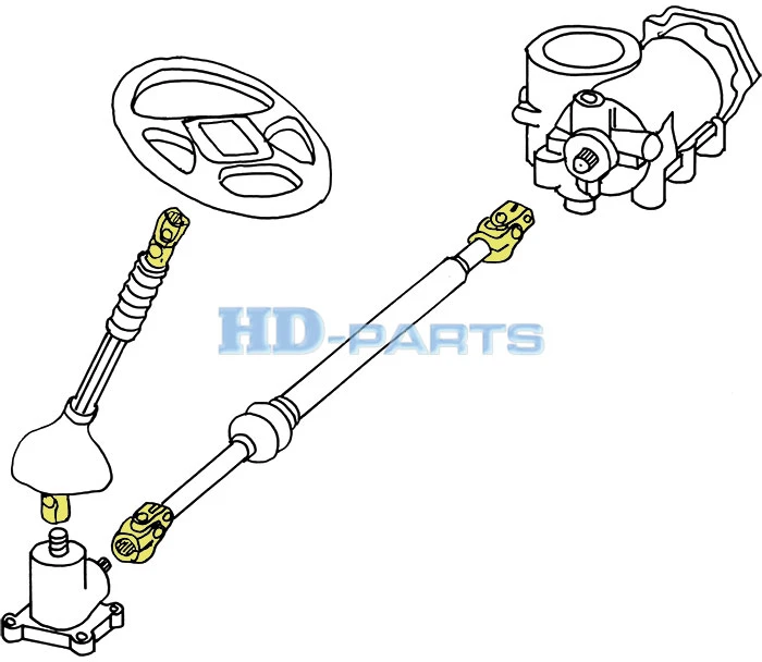 113000 HD PARTS Шарнир рулевого вала omn volvo f10/12 (фото 2)