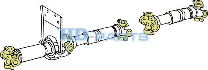 106060 HD PARTS Крестовина кардана 52x147.50 со стопорами volvo fh12/fh16/fm7/fm9/fm10/fm12 (фото 2)