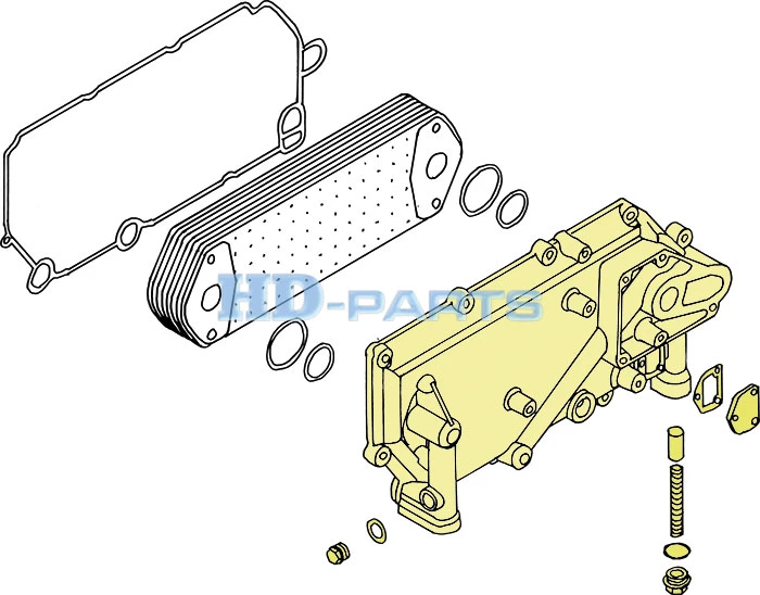 301212 HD PARTS Крышка масляного охладителя scania dc9/11/12 (фото 3)