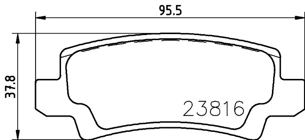 8DB 355 010-841 BEHR/HELLA/PAGID Комплект тормозных колодок, дисковый тормоз (фото 8)
