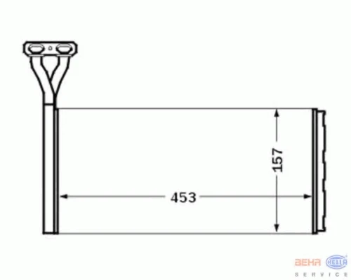 8FH 351 024-391 BEHR/HELLA/PAGID Радиатор отопителя салона (фото 3)