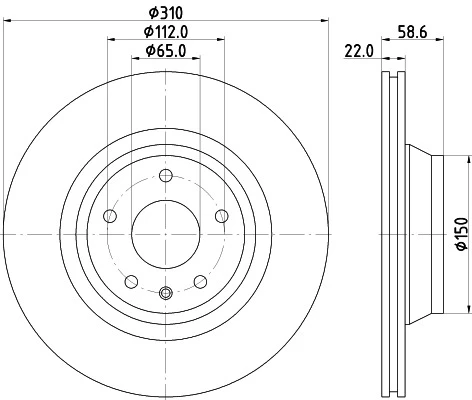 8DD 355 113-981 BEHR/HELLA/PAGID Тормозной диск (фото 8)