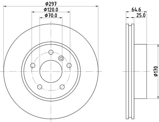 8DD 355 106-271 BEHR/HELLA/PAGID Тормозной диск (фото 8)