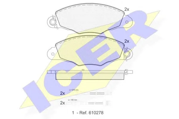 181278 ICER Тормозные колодки (фото 1)
