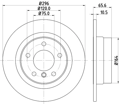 8DD 355 111-301 BEHR/HELLA/PAGID Тормозной диск (фото 8)