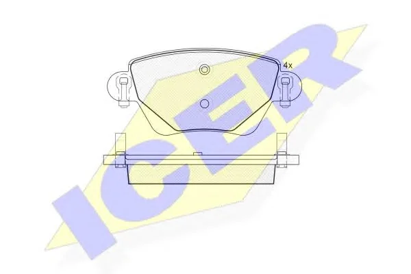181381 ICER Тормозные колодки (фото 1)