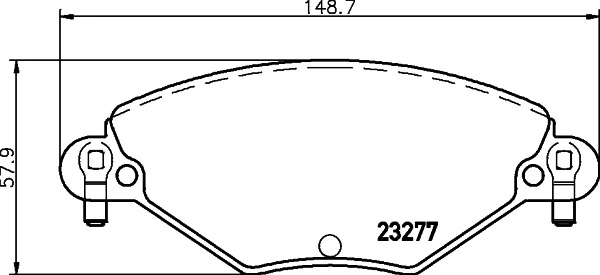 8DB 355 019-411 BEHR/HELLA/PAGID Комплект тормозных колодок, дисковый тормоз (фото 8)