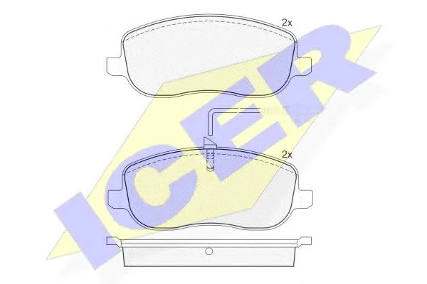 181553 ICER Тормозные колодки (фото 1)