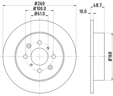 8DD 355 110-331 BEHR/HELLA/PAGID Тормозной диск (фото 2)