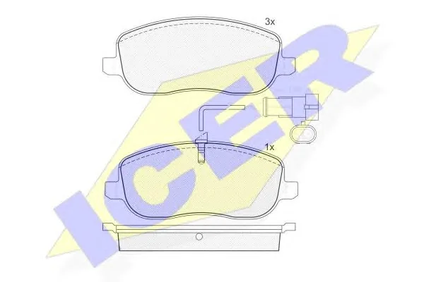 181732 ICER Тормозные колодки (фото 1)