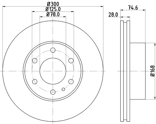 8DD 355 117-471 BEHR/HELLA/PAGID Тормозной диск (фото 8)