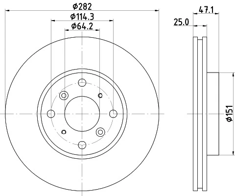 8DD 355 108-131 BEHR/HELLA/PAGID Тормозной диск (фото 8)