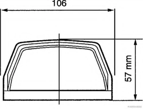84750018 HERTH+BUSS Фонарь освещения номерного знака (фото 14)