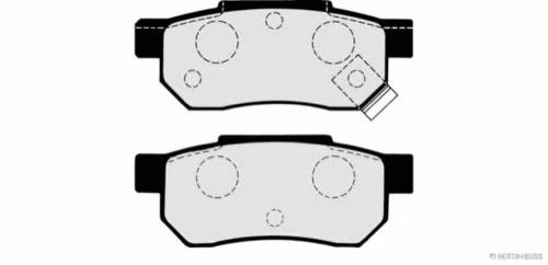 J3614004 HERTH+BUSS Комплект тормозных колодок, дисковый тормоз (фото 4)
