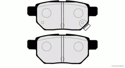 J3612033 HERTH+BUSS Комплект тормозных колодок, дисковый тормоз (фото 3)