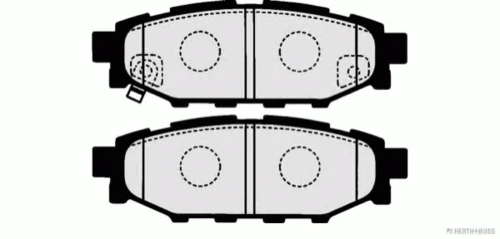 J3617003 HERTH+BUSS Комплект тормозных колодок, дисковый тормоз (фото 3)