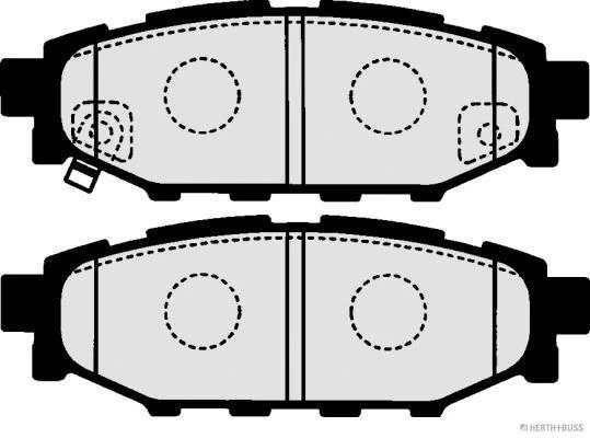 J3617003 HERTH+BUSS Комплект тормозных колодок, дисковый тормоз (фото 5)