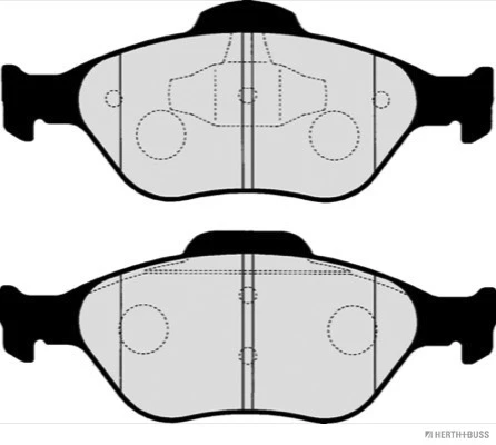 J3603063 HERTH+BUSS Комплект тормозных колодок, дисковый тормоз (фото 5)