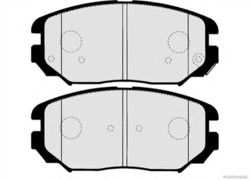 J3600544 HERTH+BUSS Комплект тормозных колодок, дисковый тормоз (фото 3)