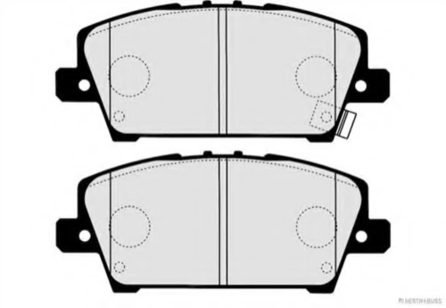 J3604069 HERTH+BUSS Комплект тормозных колодок, дисковый тормоз (фото 3)