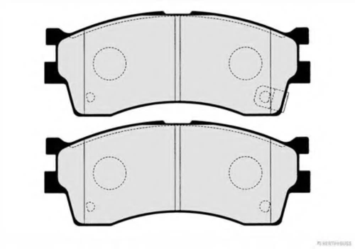 J3600308 HERTH+BUSS Комплект тормозных колодок, дисковый тормоз (фото 3)
