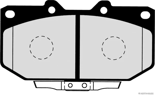 J3601058 HERTH+BUSS Комплект тормозных колодок, дисковый тормоз (фото 3)