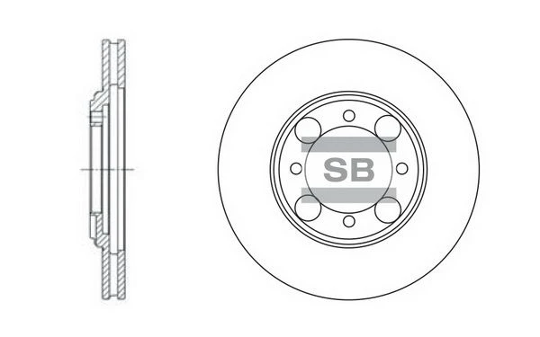 SD1014 HIQ Тормозной диск (фото 2)