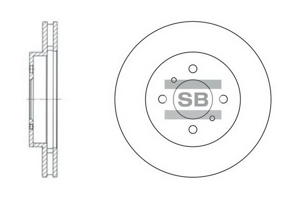 SD4309 HIQ Тормозной диск (фото 2)