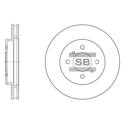 SD4309 HIQ Тормозной диск (фото 3)