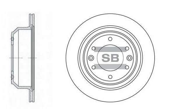SD1032 HIQ Тормозной диск (фото 2)