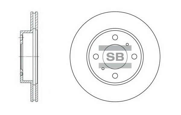 SD4303 HIQ Тормозной диск (фото 2)