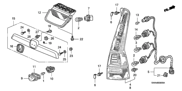 34101S60013 HONDA Фонарь (фото 7)