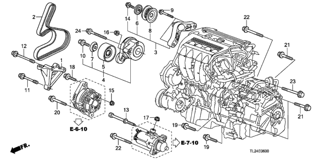 31110-RL5-A01 HONDA Ремень генератора 31110-rl5-a01, (фото 3)