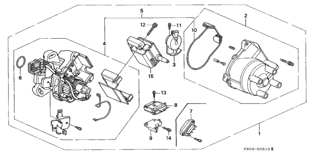 30500PCA003 HONDA Coil, ignition (фото 3)