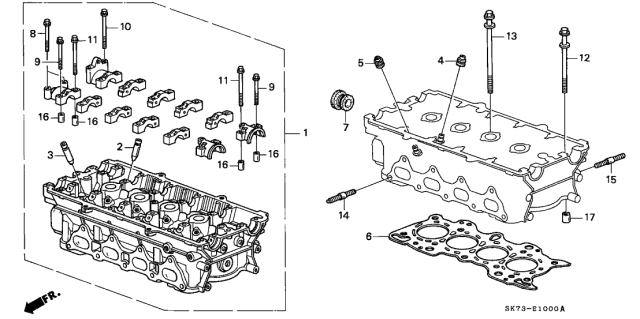 12251PR4004 HONDA Gasket, cylinder head (фото 3)