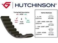 132 HTDP 26 HUTCHINSON Зубчатый ремень (фото 2)