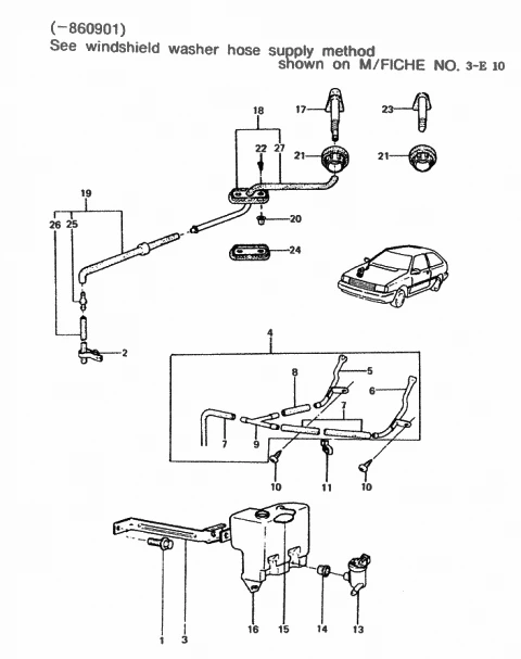 9851621100 HYUNDAI/KIA/MOBIS Штуцер шланга омывателя hyundai, kia (фото 3)