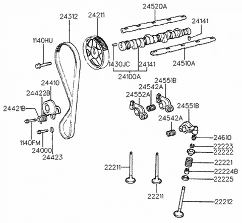 2443126000 HYUNDAI/KIA/MOBIS Успокоитель цепи грм kia rio/cerato (фото 3)