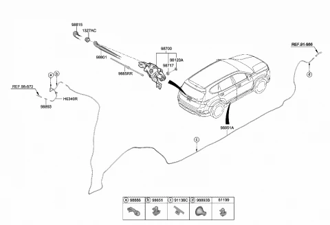 98850C5100 HYUNDAI/KIA/MOBIS Щетка стеклоочистителя задняя KIA 98850-C5100 (фото 5)