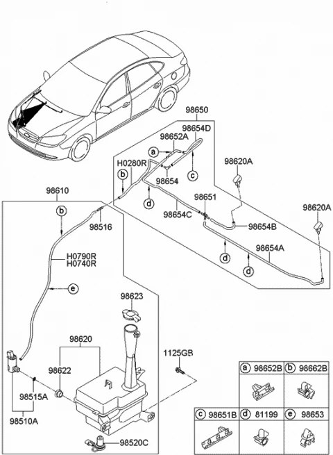 985203F000 HYUNDAI/KIA/MOBIS Датчик уровня омывателя santa fe 2.7,2.2crdi (фото 6)